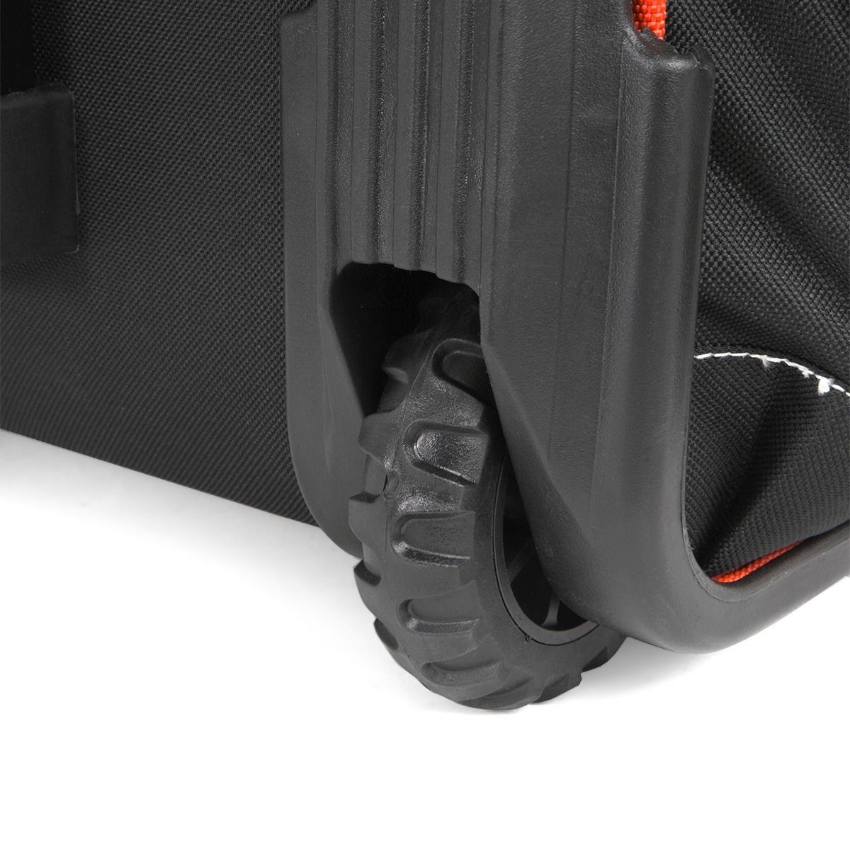 XtremepowerUS Rolling Tool Bag 18″ With Wheels Portable Storage Organizer