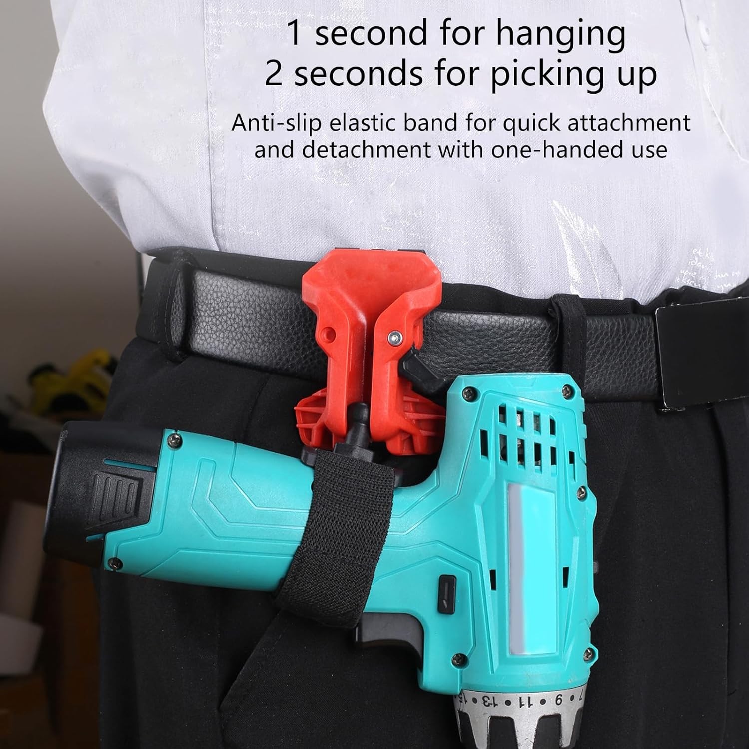Quick Attach Waist Clip For Hammer Drill Drill Holder Belt Clip Hook Holsters US