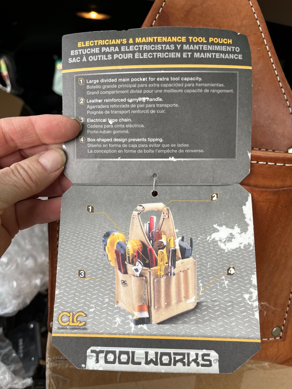 CLC Custom Leathercraft 526 Electrician’s and Maintenance Tool Pouch, Top Grain