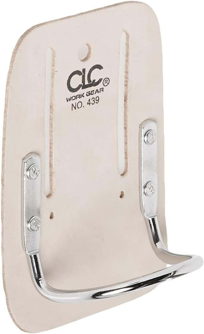 Elegant Cream White Leather Hammer Holder – Heavy-Duty Steel Loop Design