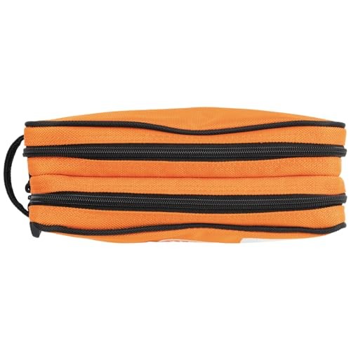Klein Tools Tool Pouch, Dual Compartments, 10″ x 6″ | 1-Pack, Orange