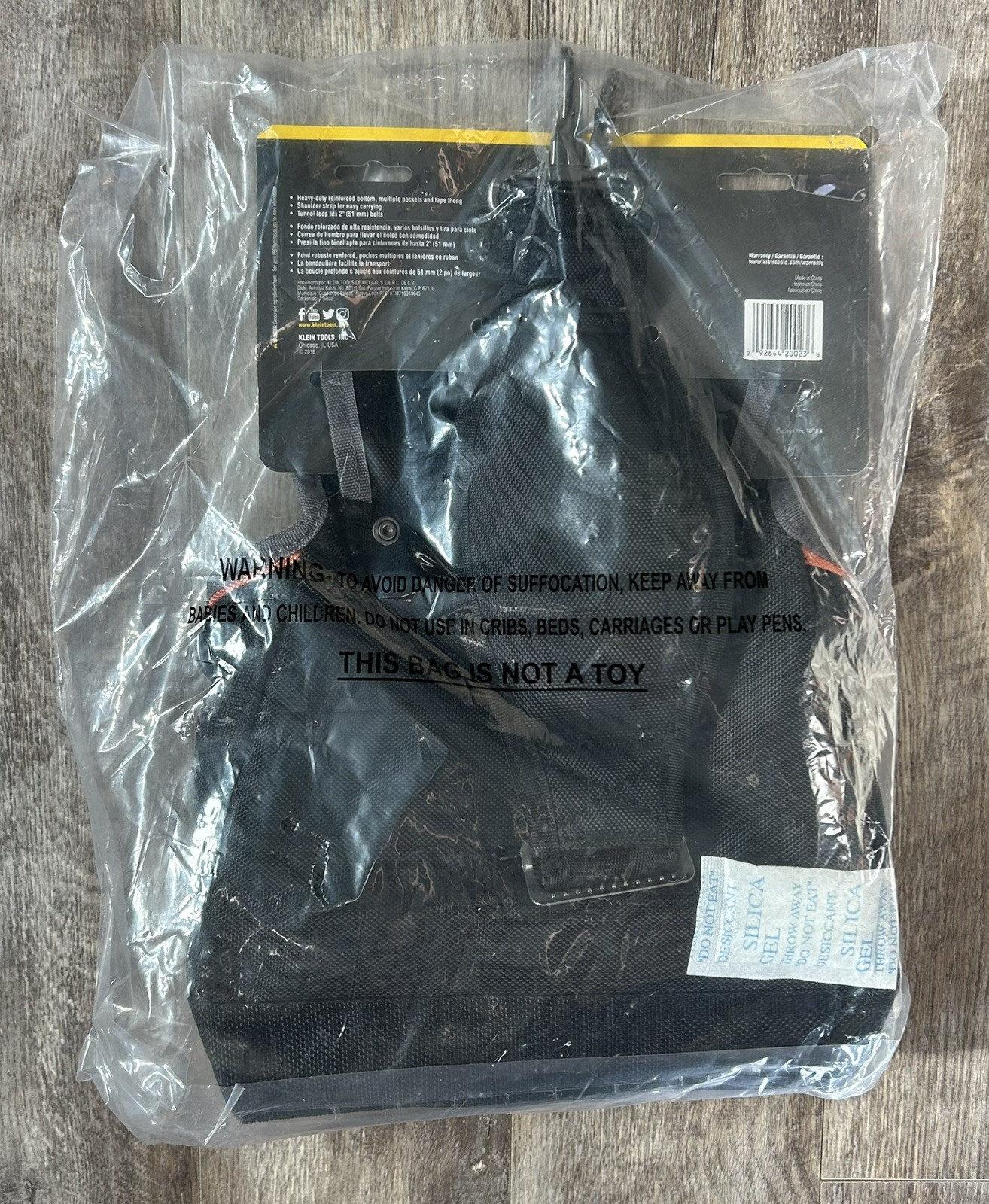 Klein Tools Tradesman Pro 15-Pocket Tool Pouch Holster in Black & Orange