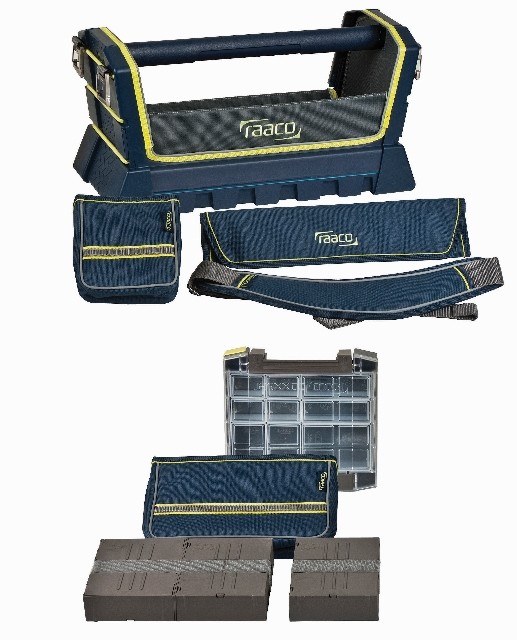 RAACO TOOLTACO 20″ OPEN TOP TOOLBOX WITH LOTS OF EXTRAS- NEW! RETAIL $159