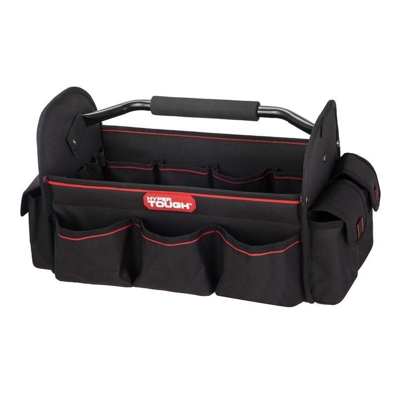 16 Inch Open Top Tool Tote Organizer W/ 20 Pockets Durable Storage Bag New