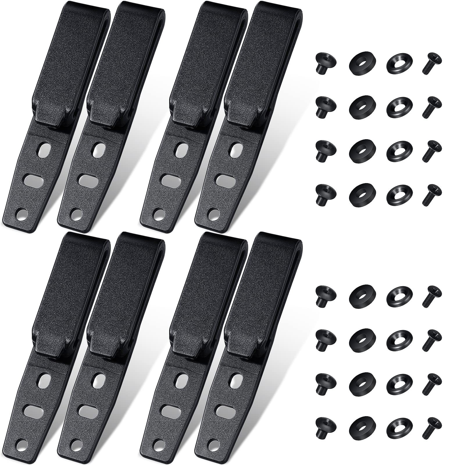 8 Pcs Holster Belt Clips Knife Belt Clip Holster Hardware Adjustable Molle Ad…