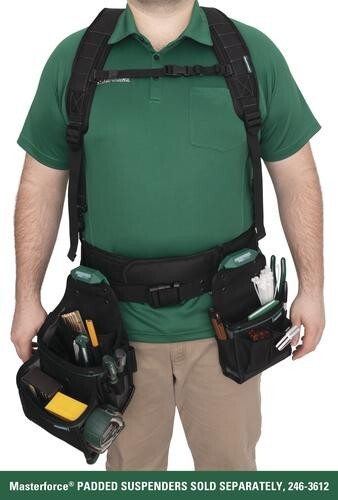 3 Piece Handyman Tool Bag Set Padded Belt Technician Contractor Pouch Storage