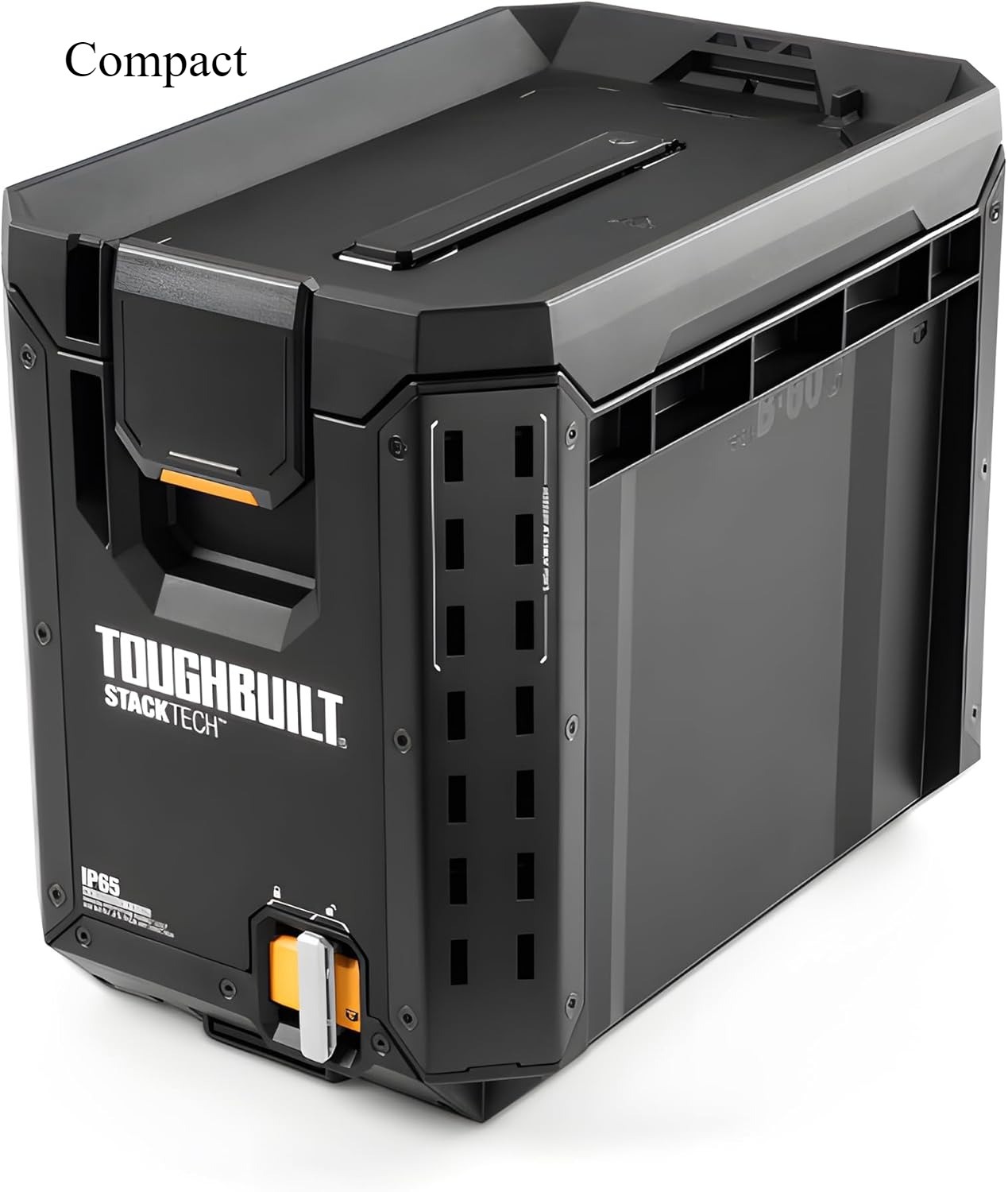 ToughBuilt StackTech Compact Tool Box Lockable Organizer, NEW