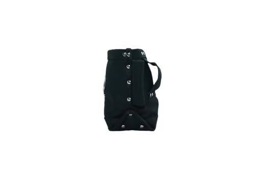 Wolf Black Canvas Tool Pouch Tunnel Belt Loop Bull Pin Loops