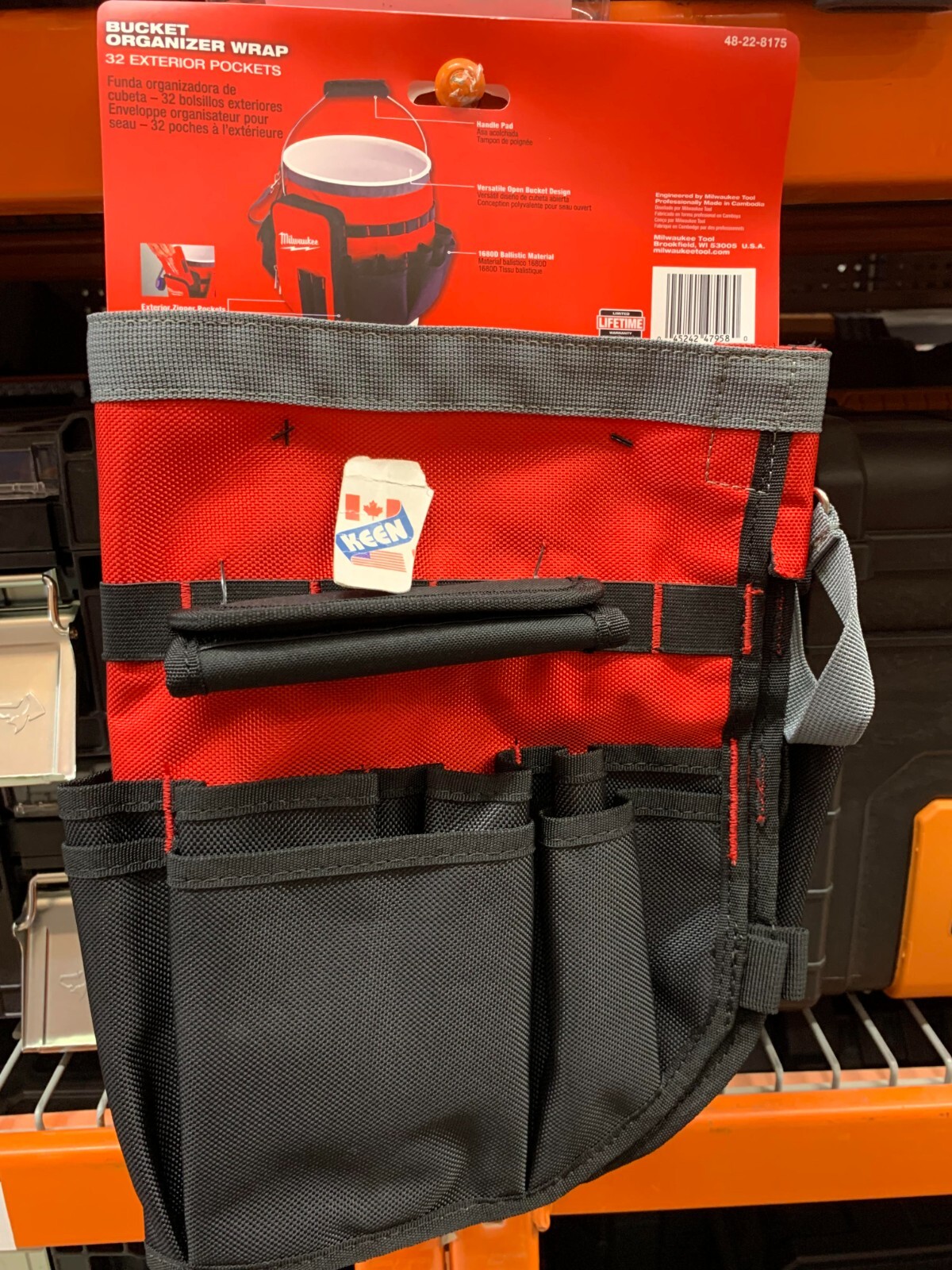 Milwaukee CANADA 10 in. Bucket Organizer OPEN TOTE Tool Bag
