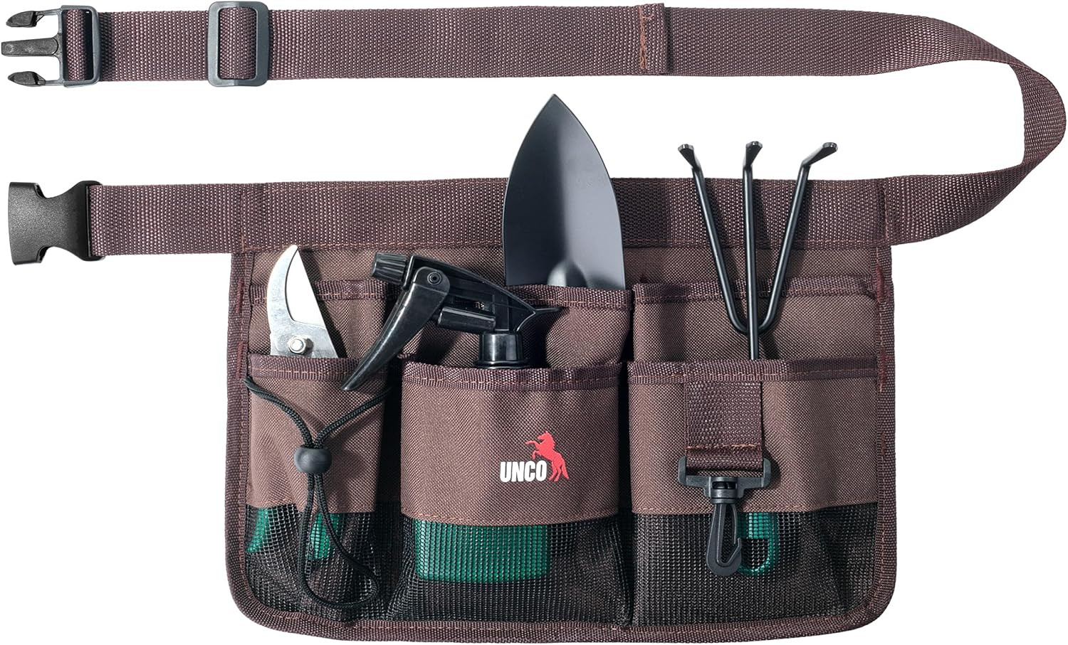 – Gardening Belt, Garden Tool Belts for Men, Waist Apron with Pockets, Construct