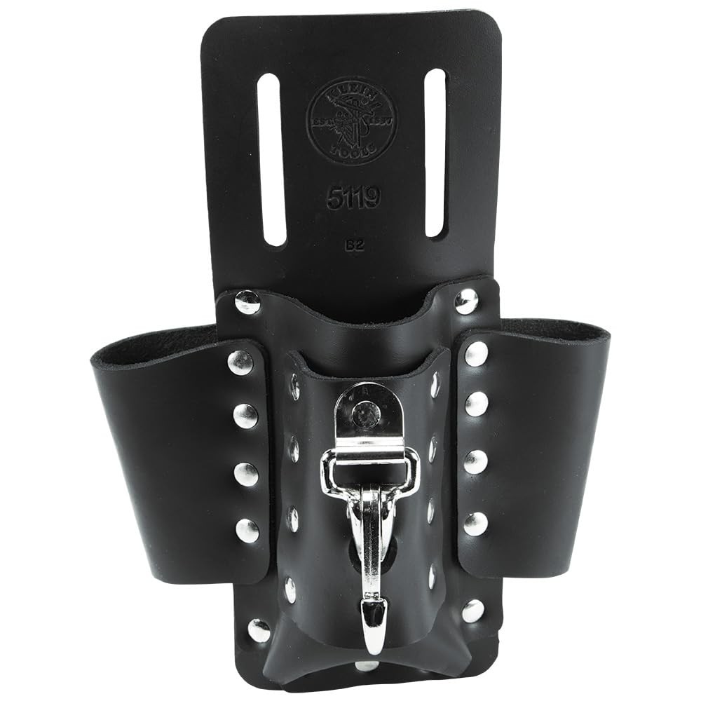 Klein Tools 5119 Tool Pouch, Multi Tool Holder with 4 Pockets and Knife Holder
