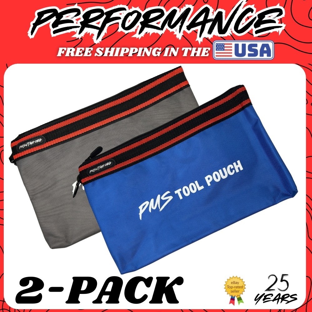 Zipper Pouch Tool Bag Heavy Duty Utility Tote Storage Inside Lining Pouch Travel