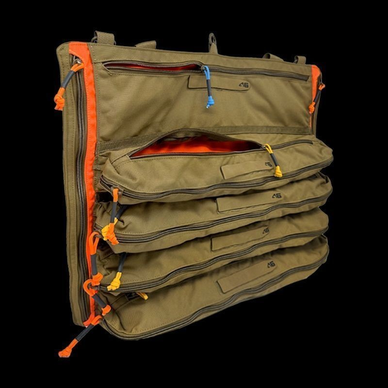 Atlas 46 Yorktown Tool Roll® – Large Coyote/Orange