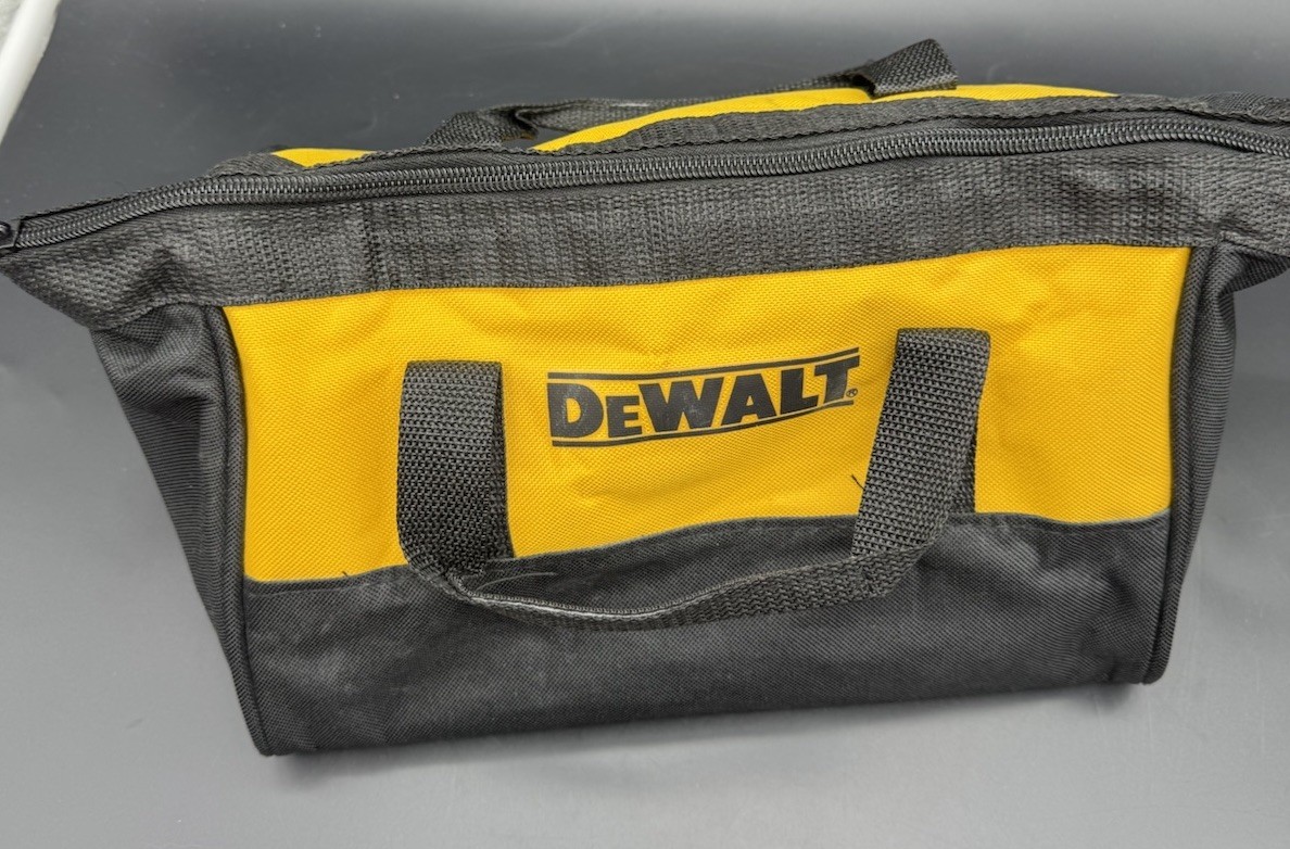 DeWalt Tool Bag Soft Case Zip Top Black Yellow Power Tool Carry Bag