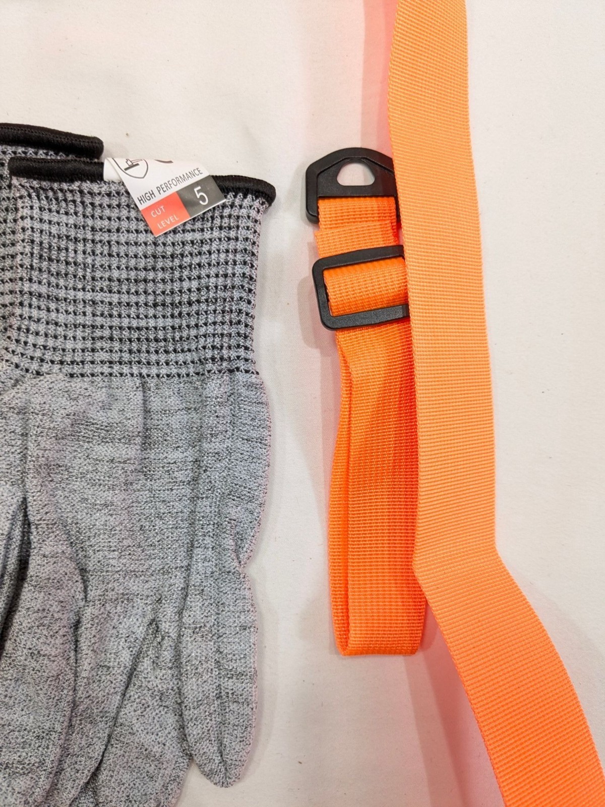 Heavy-Duty Shoulder Trimmer Tool Strap & Cut-Resistant Gloves Set Adjustable