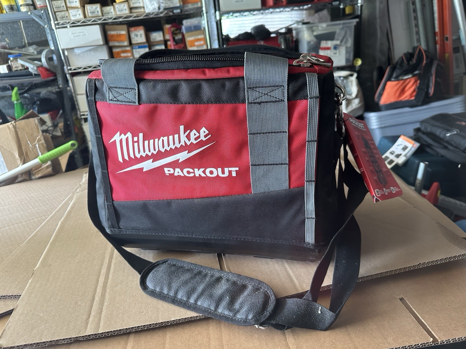 Milwaukee 48228321 15” Packout Tool Bag – Red—Unused!