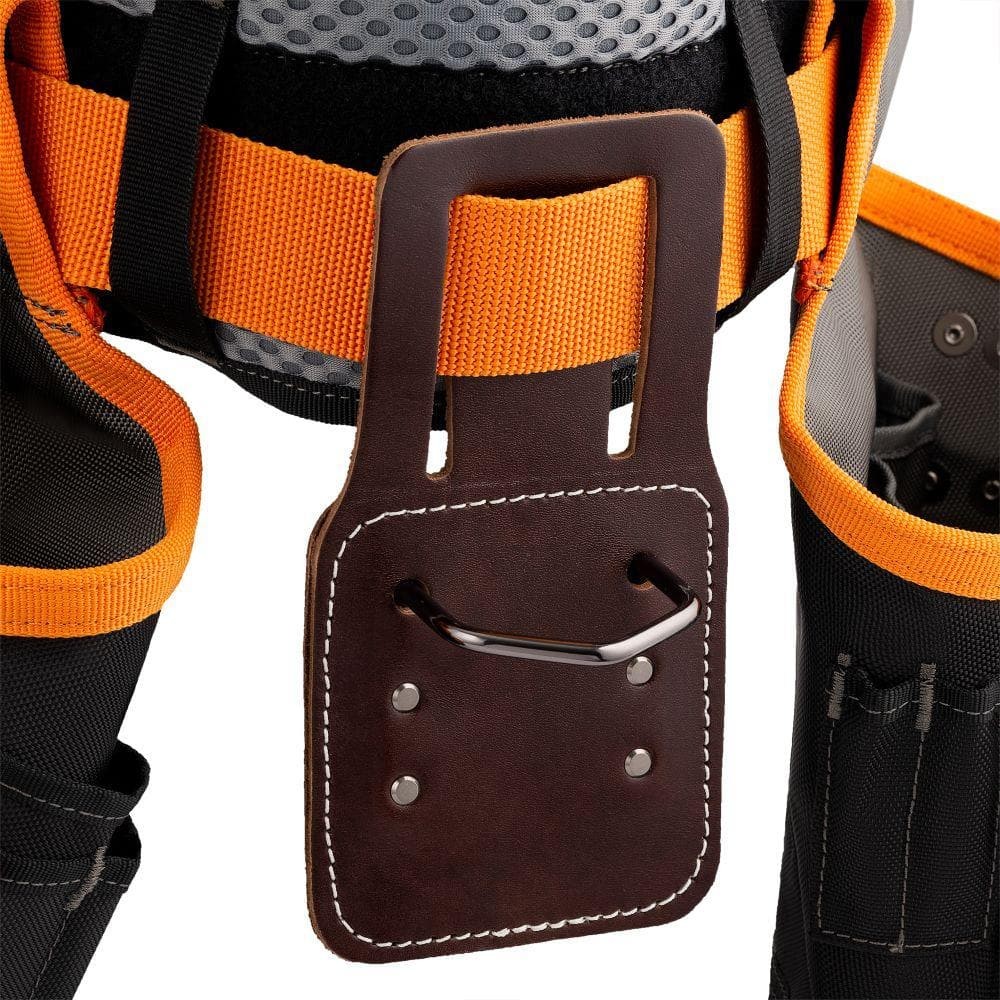 RIDGID 29 in. 23 Pocket Professional Grade 2-Bag Tool Belt w/ Suspenders