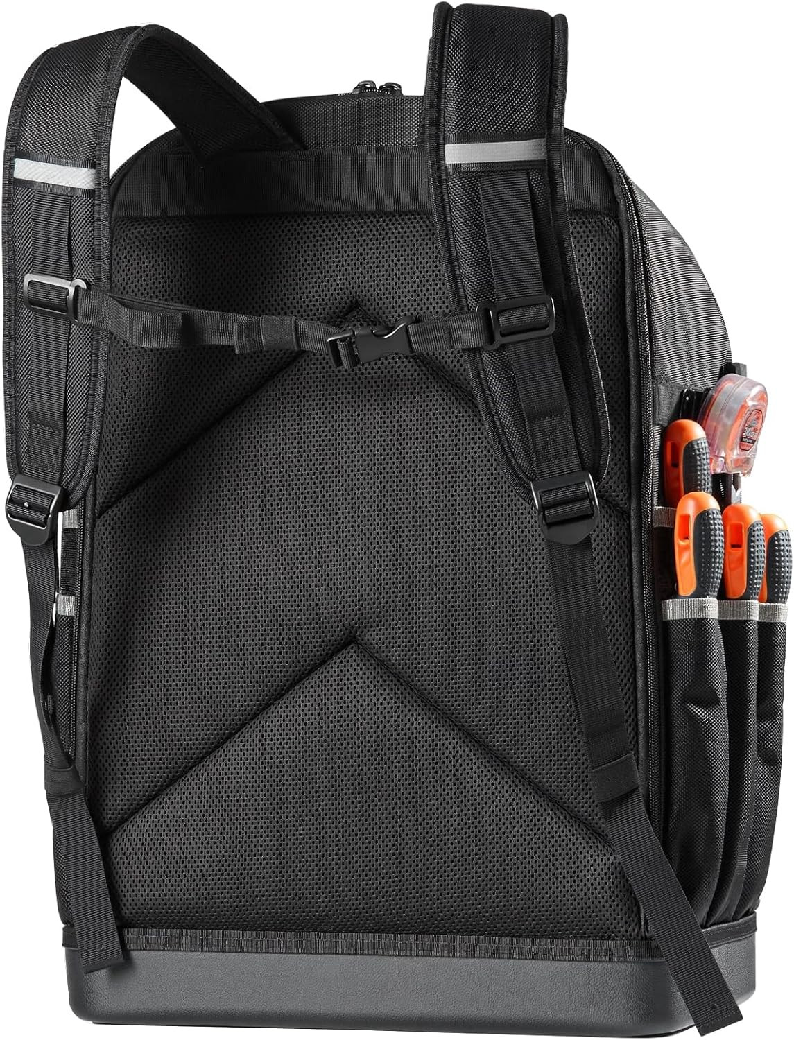 Tool Backpack, 56 Pockets, Heavy-Duty Tools Storage Organizer Bags with Molded B