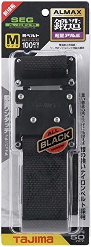 BWBM125-BK New Tajima Body Belt Aluminum Onetouch Buckle M Size Bwbm125Bk From