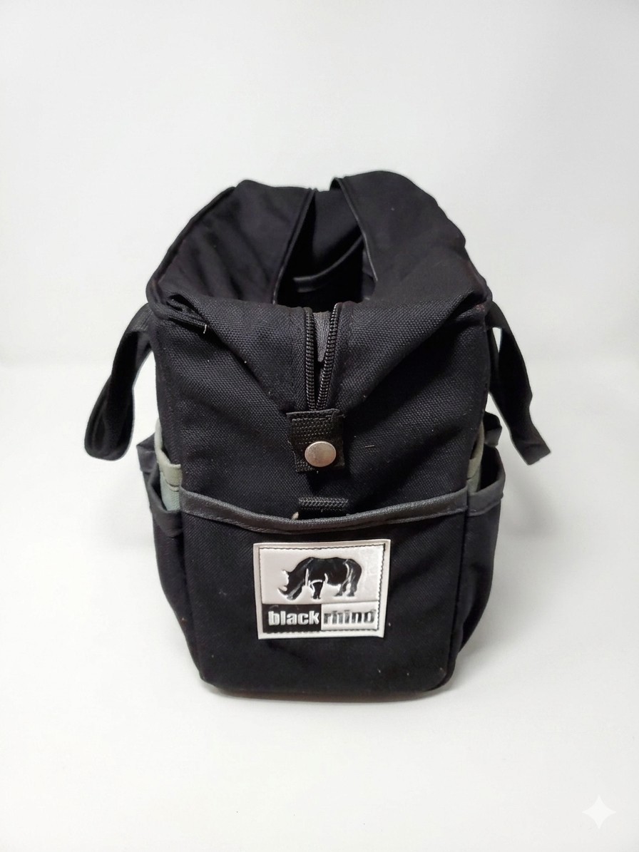 Black Rhino Heavy Duty Canvas Tool Bag | Gatemouth Wide-Opening Multi-Pocket…