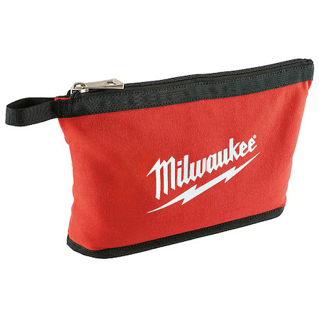 Milwaukee Tool 48-22-8180 Tool Pouch, Black, Red, Canvas, 1 Pockets
