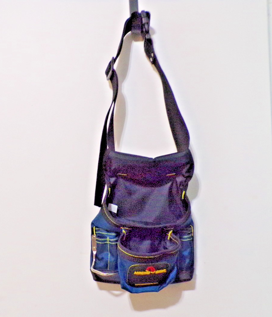 Magnogrip Waist Adjustable Tool Belt 52″ Blue, Black & Yellow-New 12″ x 9″ x 3″