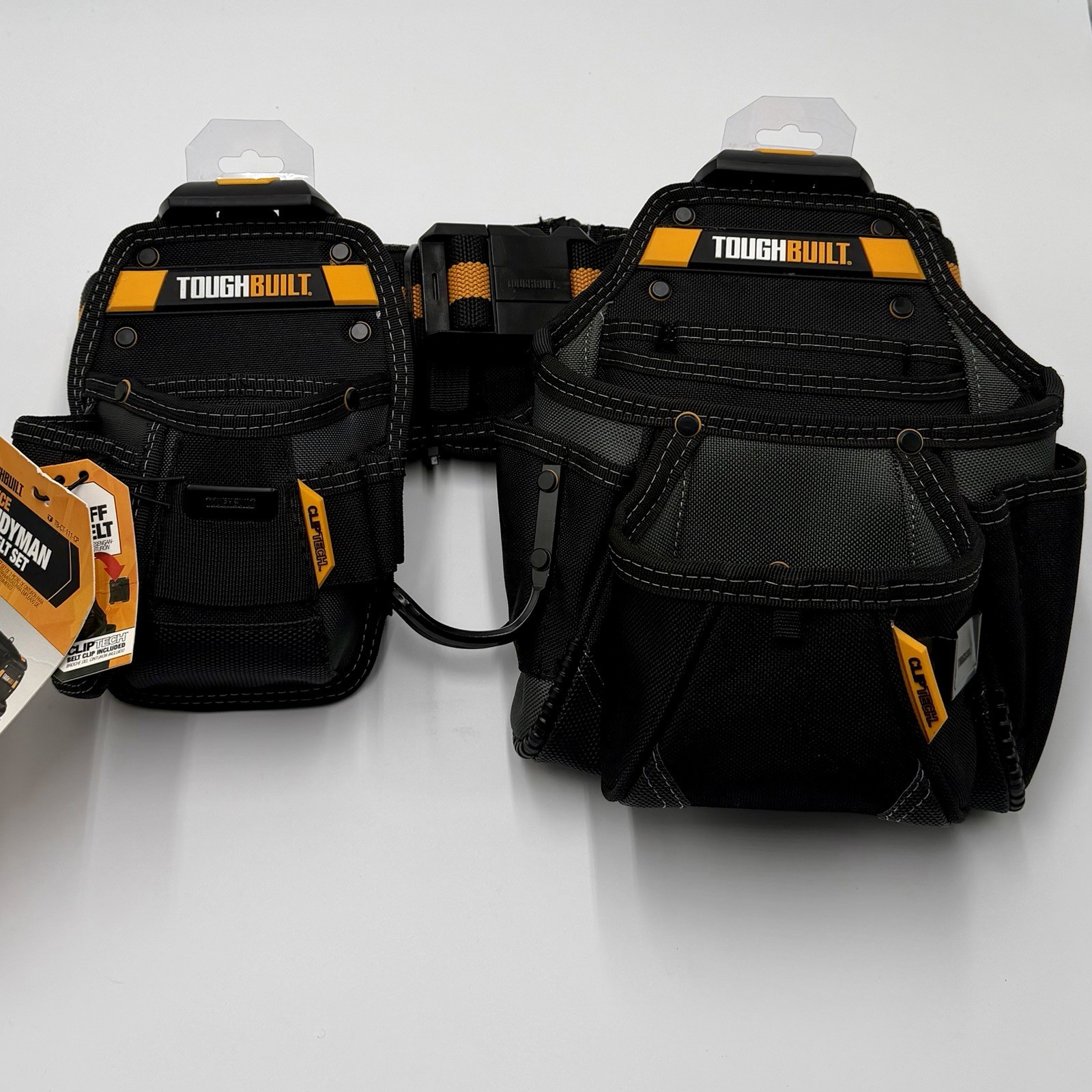 ToughBuilt ClipTech – 3-Piece Tradesman Tool Belt Set, TB-CT-111-3P