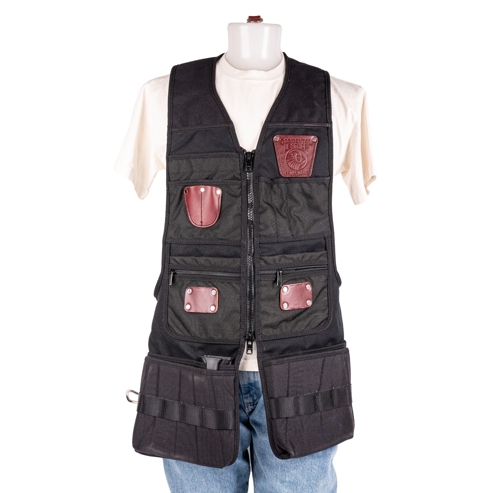 Occidental Leather 2576 OxyPro ZIP Tool Fastener Work Vest 34 Pockets