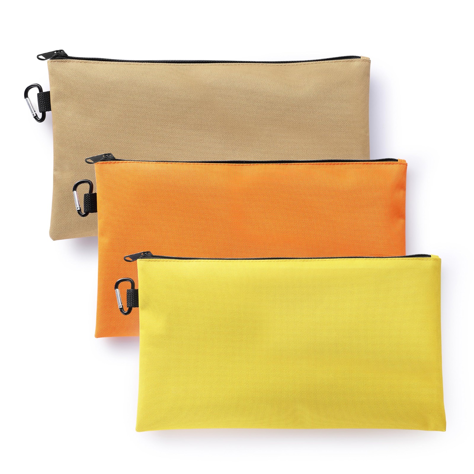 3PCS Tool Pouches with Zipper, small Tool Bags, Waterproof Utility zipper Pou