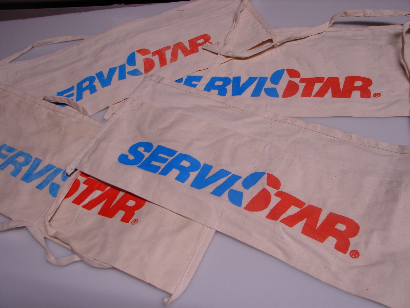 SERVISTAR Cloth Waist Nail Tool Bag 2 Pouch Pocket Cotton White Canvas – NEW