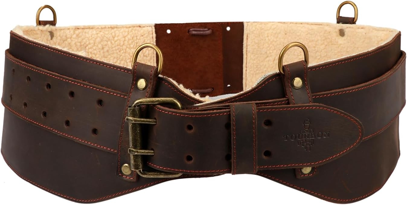 Tourbon Leather Belt Kit Faux Fleece Padded Logging