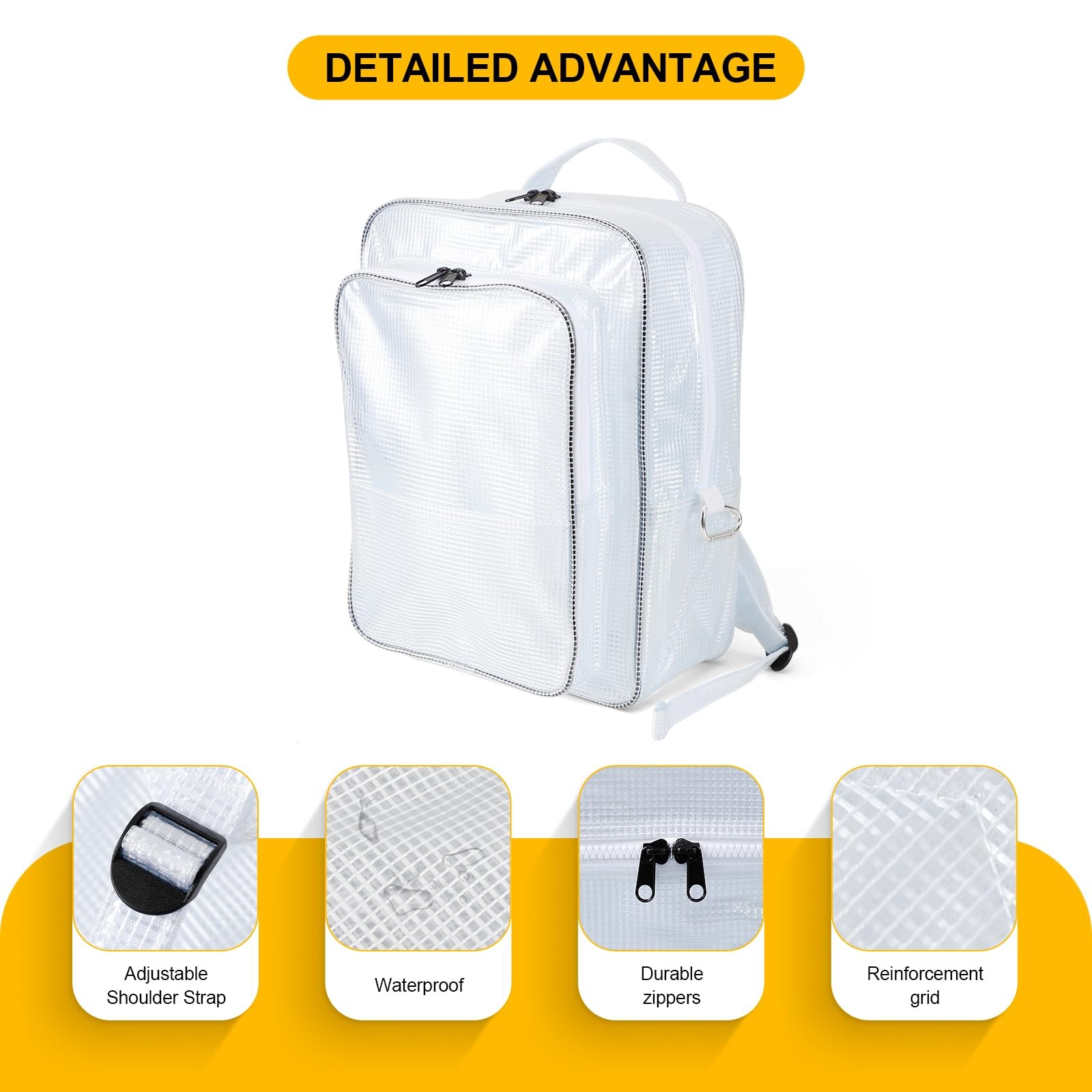 Synvicovan 15.7 Inch Tool Cleanroom Engineer Tool Bag For Work And Travel