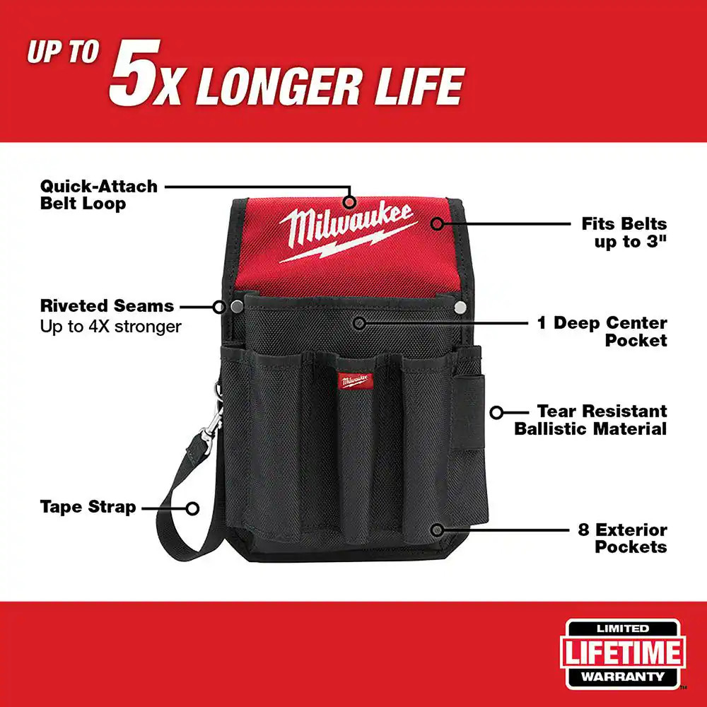 15 In. Ultimate Jobsite Backpack with 9-Pocket Utility Pouch