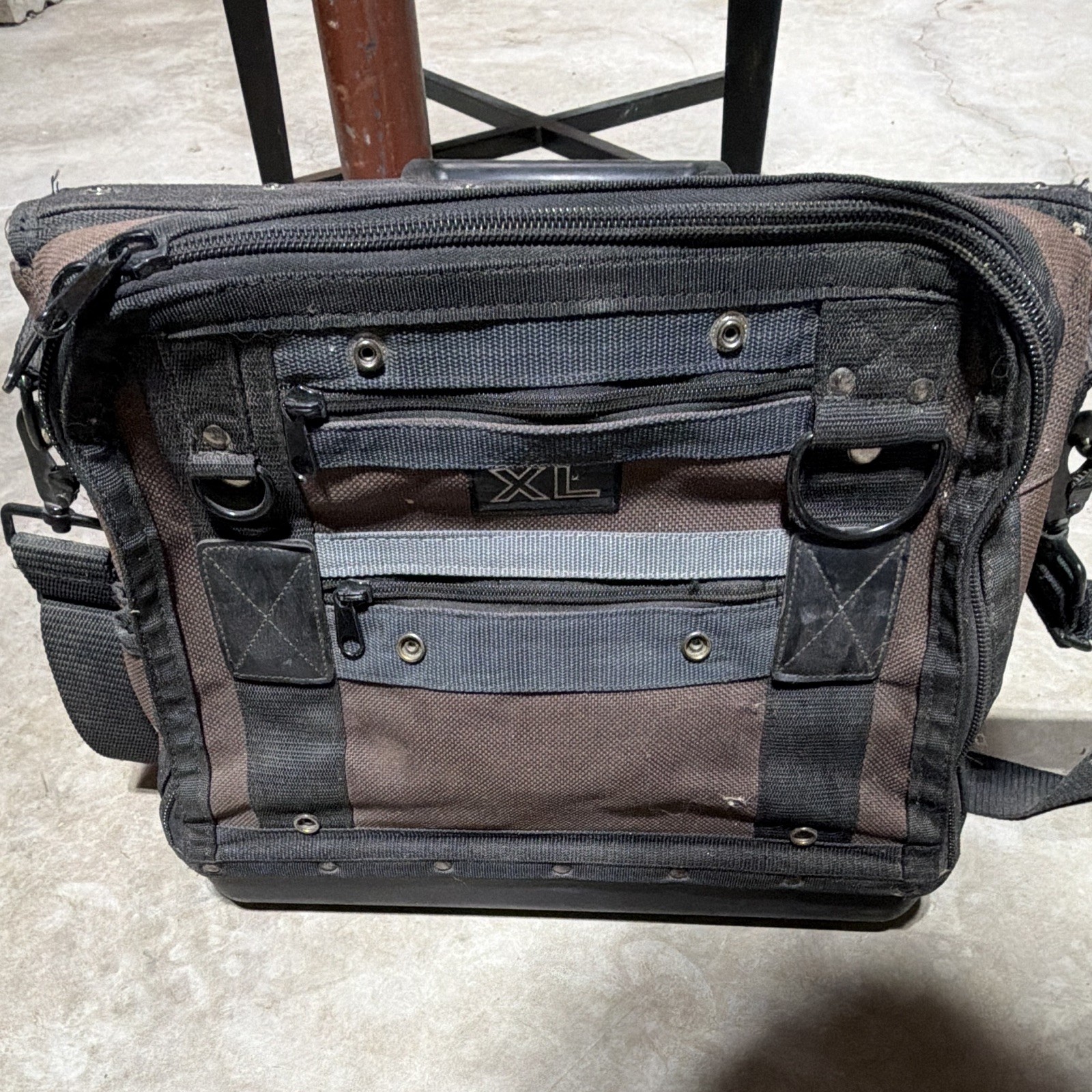 VETO PRO PAC XL Tool Bag Fabric Black/Brown with Handle 1pc