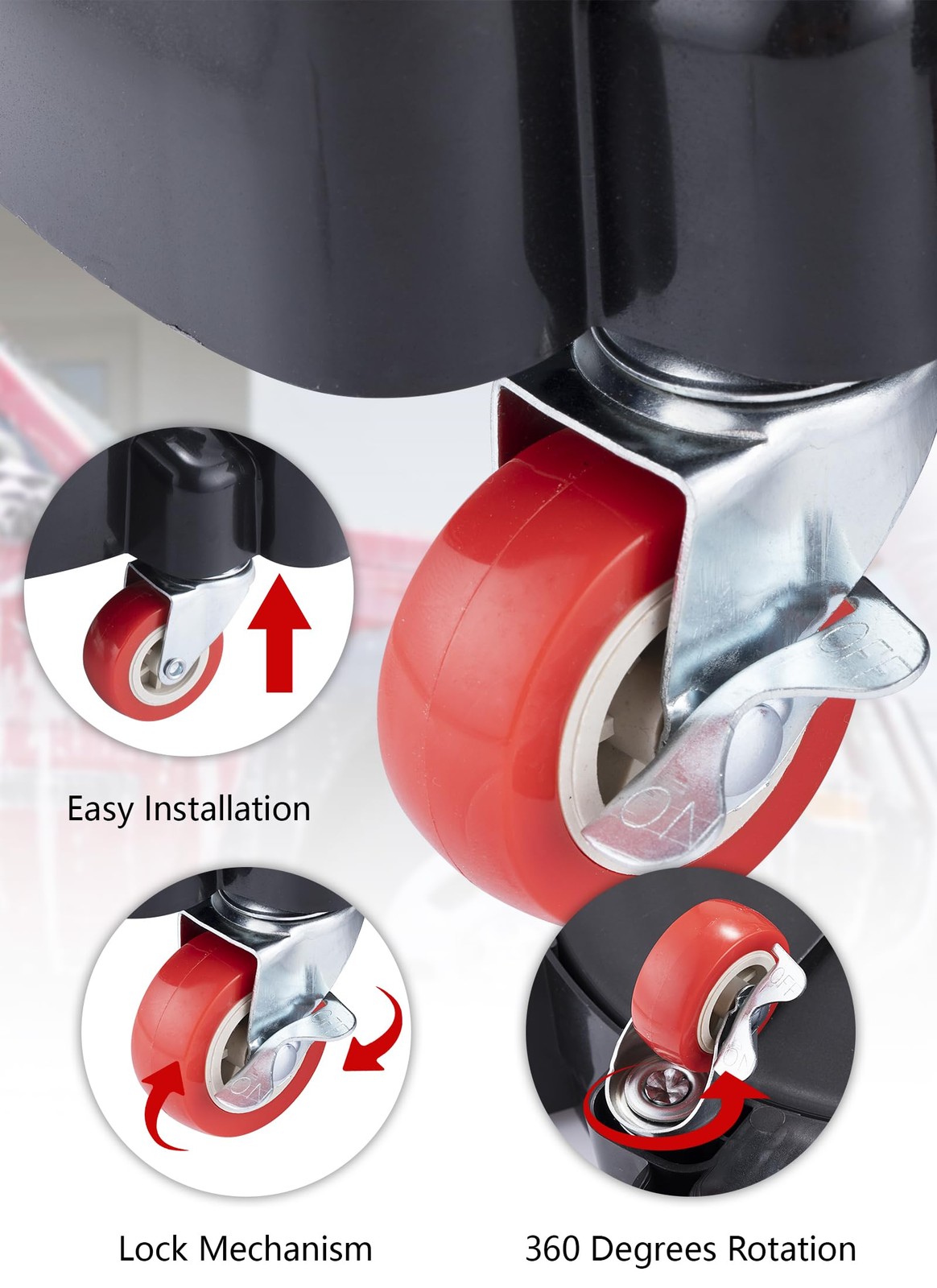 Removable Rolling Bucket Dolly-Easy Push 360 Degree Rolling Rotation Casters-…