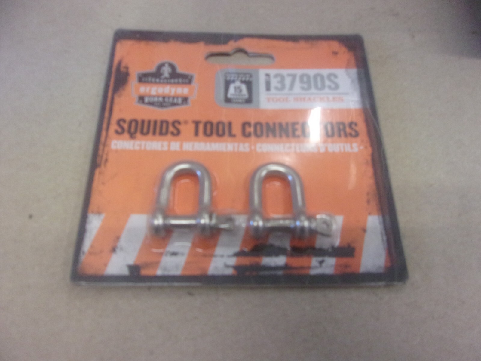 Ergodyne Squids Tool Connectors Shackles 15 lbs 3790S Large (1 Pack of 2)