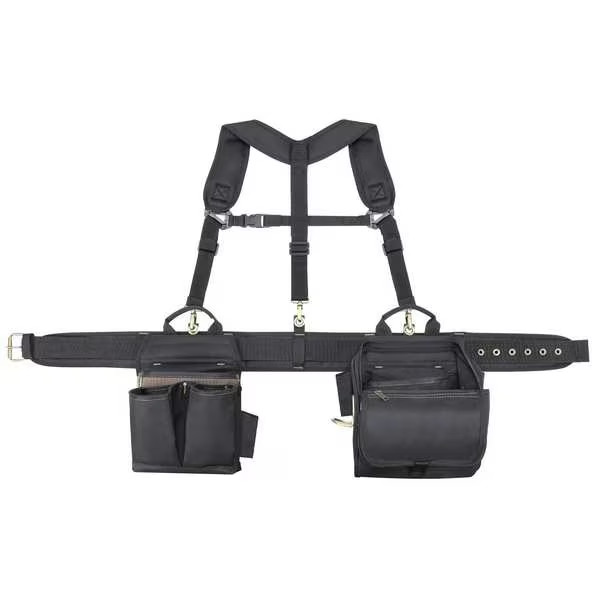 CLC Work Gear 1608 Tool Belt Rig with Suspenders 28 Pocket Electrician