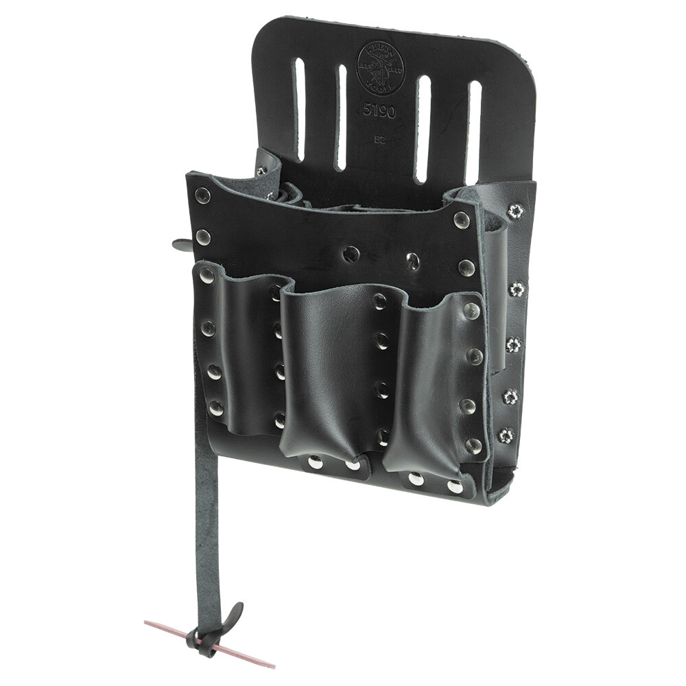 Klein Tools 5190 Leather 10-Pocket Tool Pouch