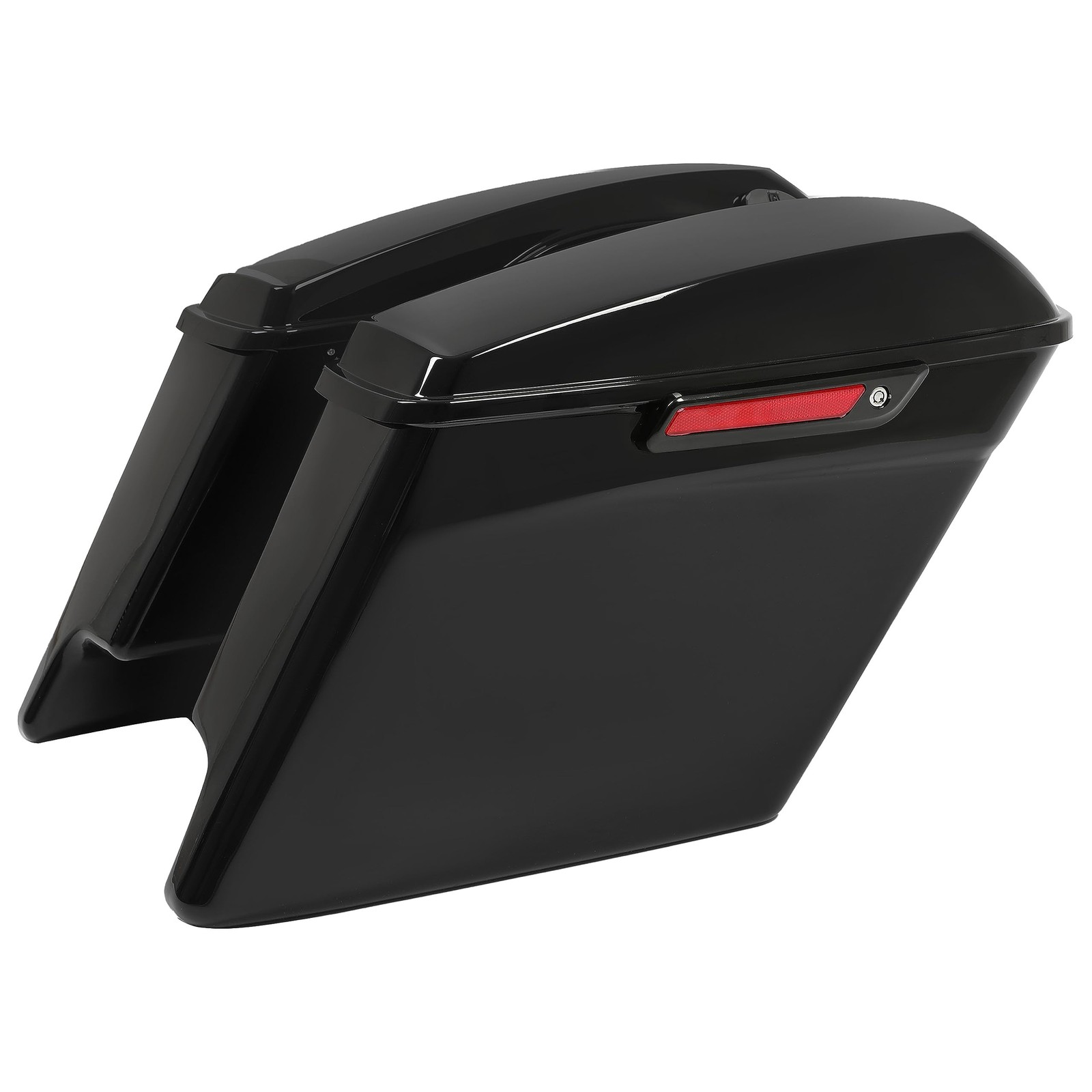 KUAFU 5″ Stretched Extended Hard Saddle Bag W/Black Latches Compatible