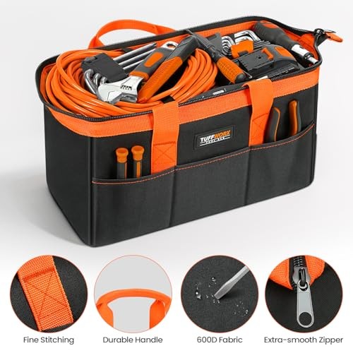 Large Tool Organizer Bag with 18 14.2″ Black & Orange – Large Tool Bag
