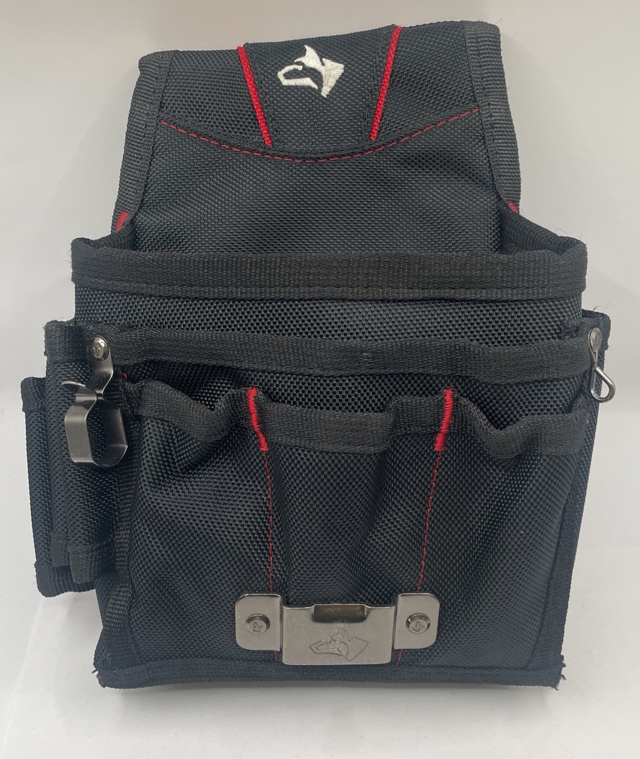 Husky Maintenance Tool Belt Pouch Nylon Polyester Black Back Flap