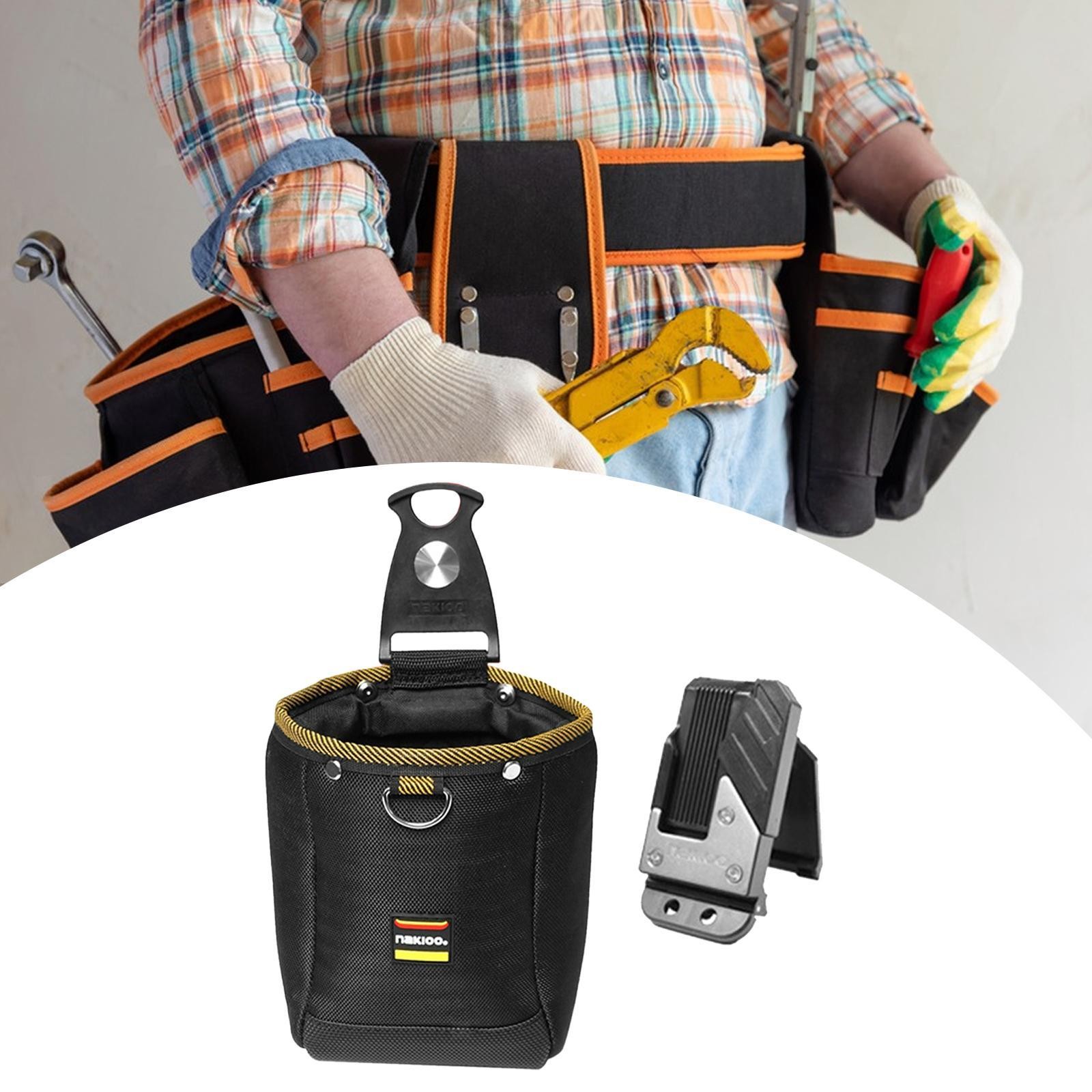 Tool Pouch with Belt Clip Quickly Attach and Release Oxford Scratch Resistant