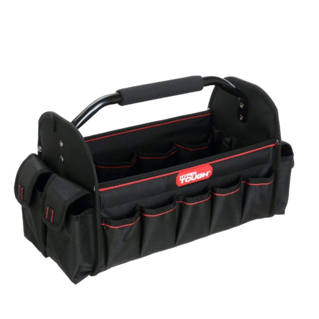 Hyper Tough 16-inch Open Top Tote with Soft Grip Handle TT30126D