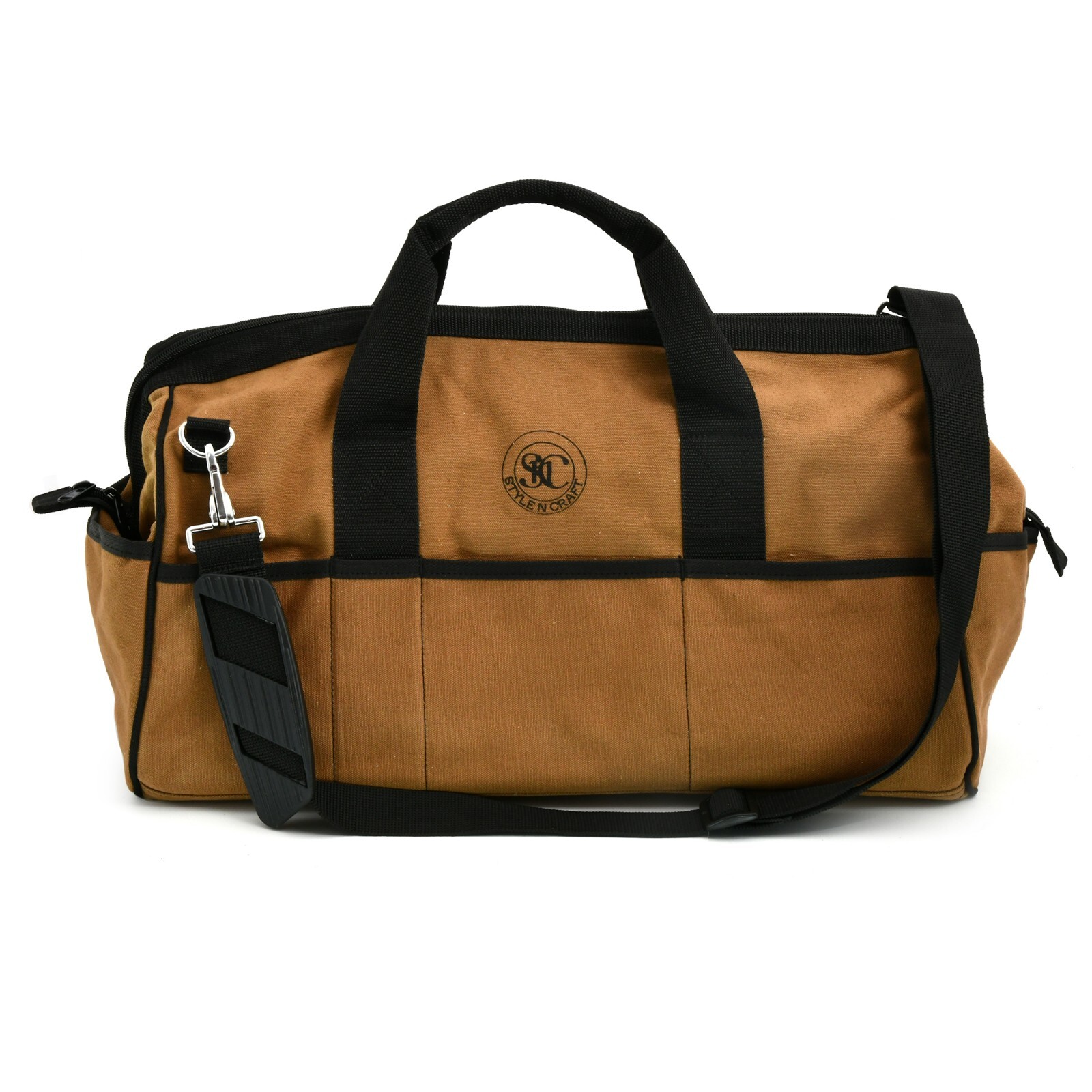 Style n Craft 97012 – 25 Pocket – 20″ Tool Bag in Heavy Duty Waterproof Canvas