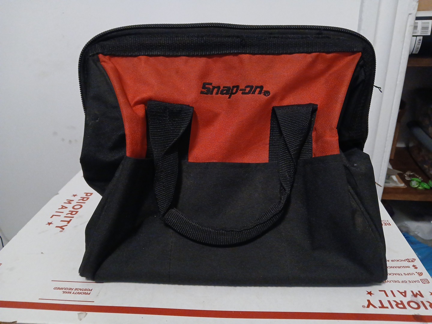 #be953? Snap-On Tools Nylon Tool Bag Zippered 12x10x10 Inch Heavy Duty Mechanic