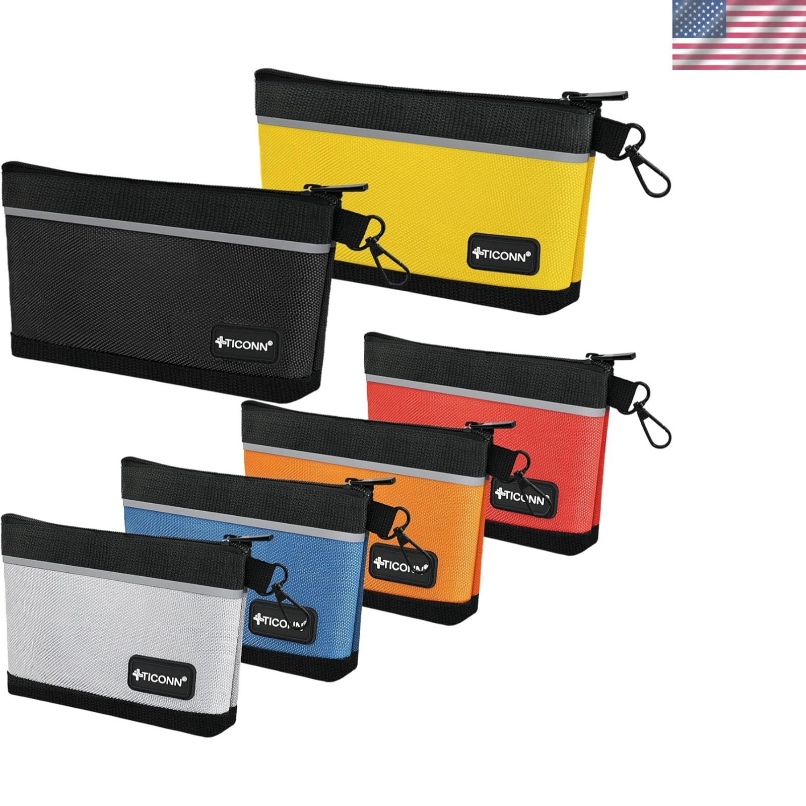 Water-Resistant Tool Storage Bags, 6 Pack Combo in Stylish Multicolor Options