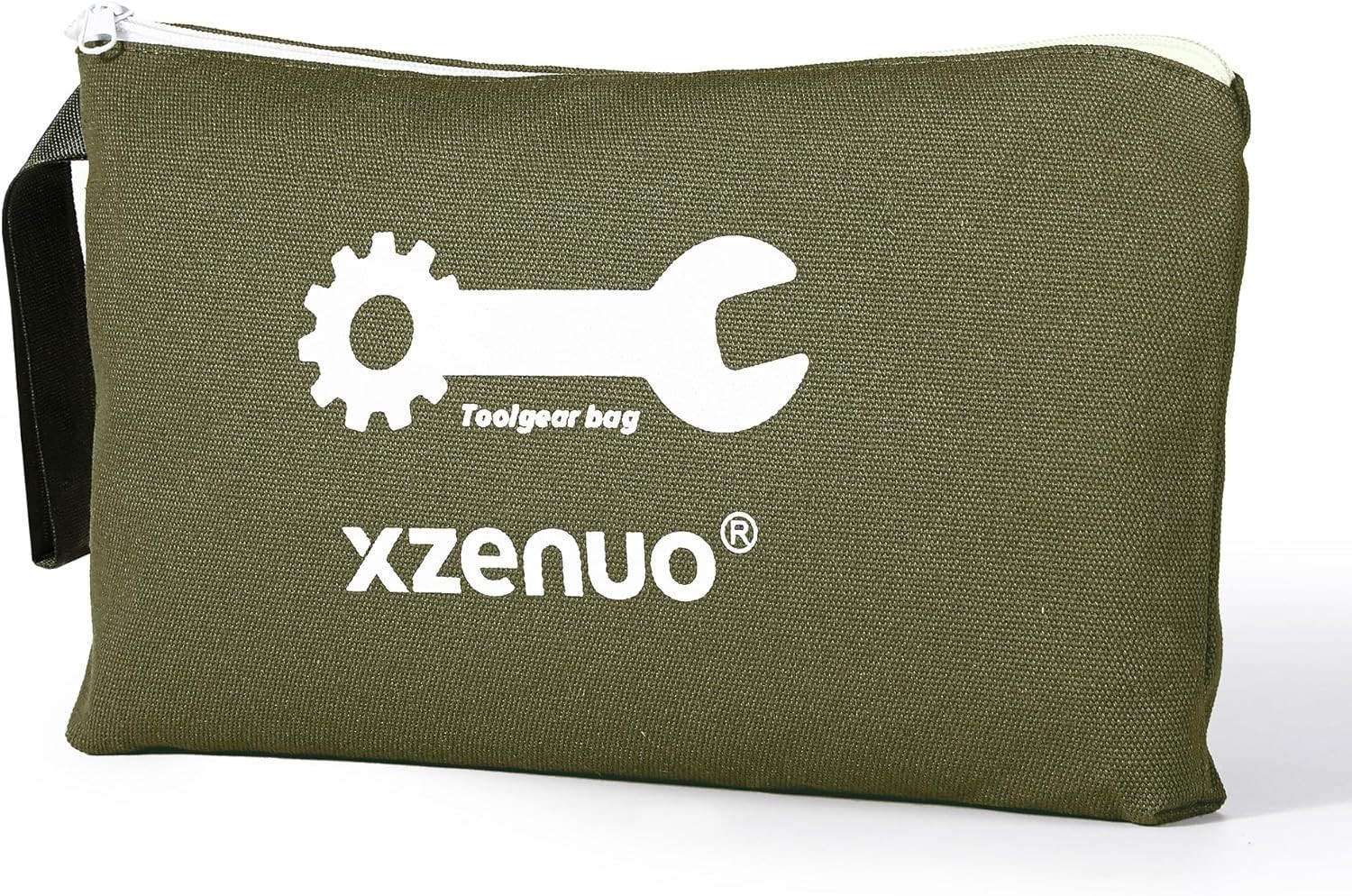 Versatile 16oz Cotton Canvas Tool Pouch – Compact Zipper Storage Bag