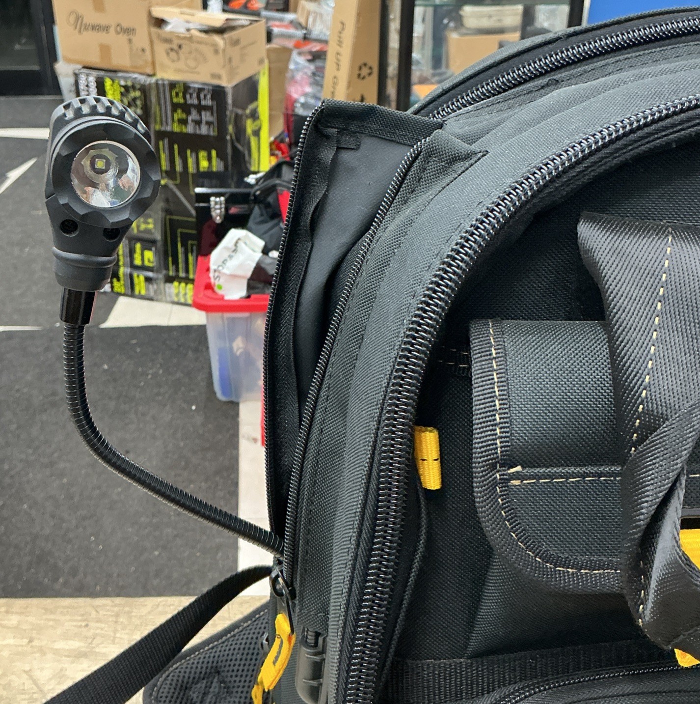 Custom LeatherCraft E-Charge Lighted USB Charging Tool Backpack – ECPL38