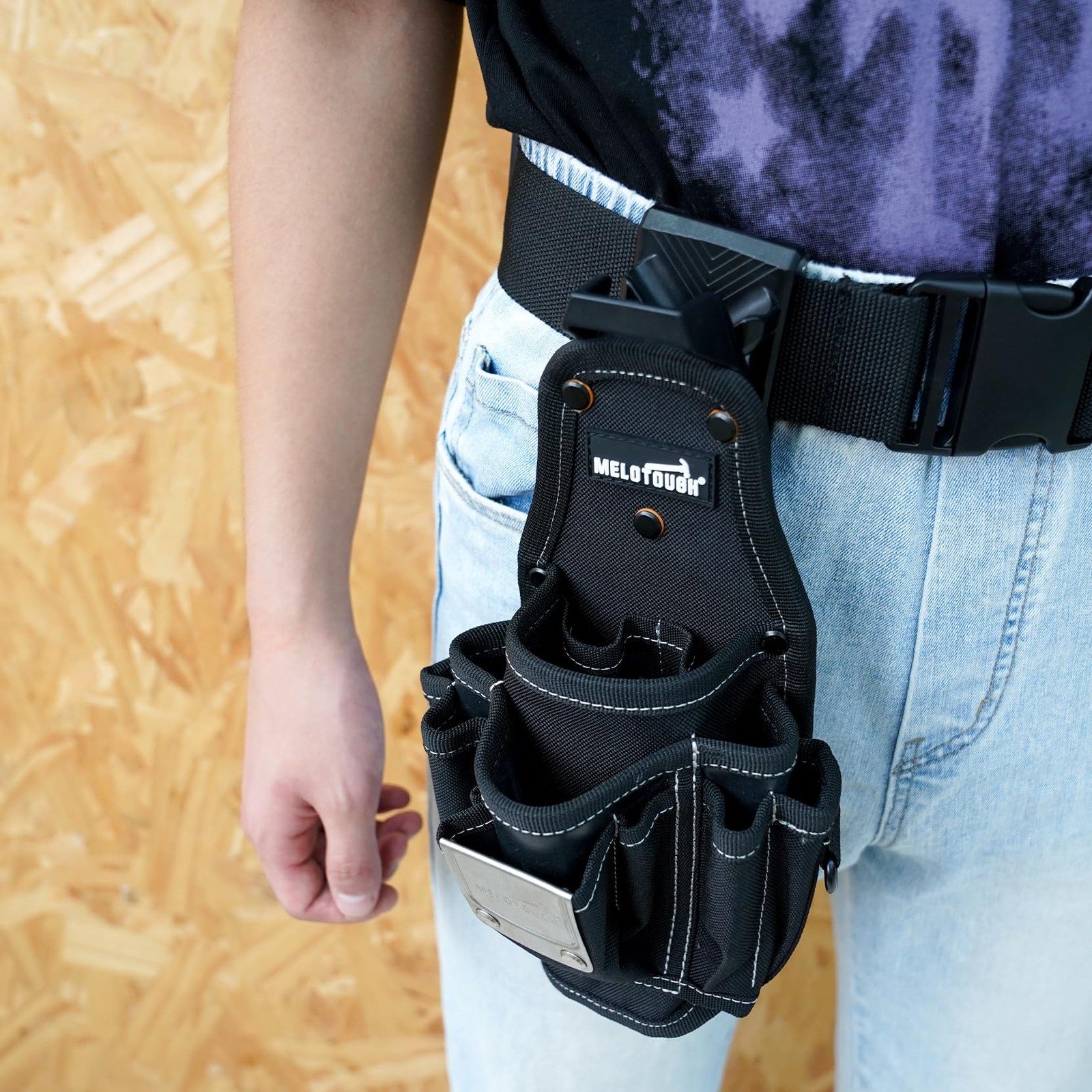 Pocket Tool Belt Pouch Clip On Quick Release Small Utility Organizer Accessory
