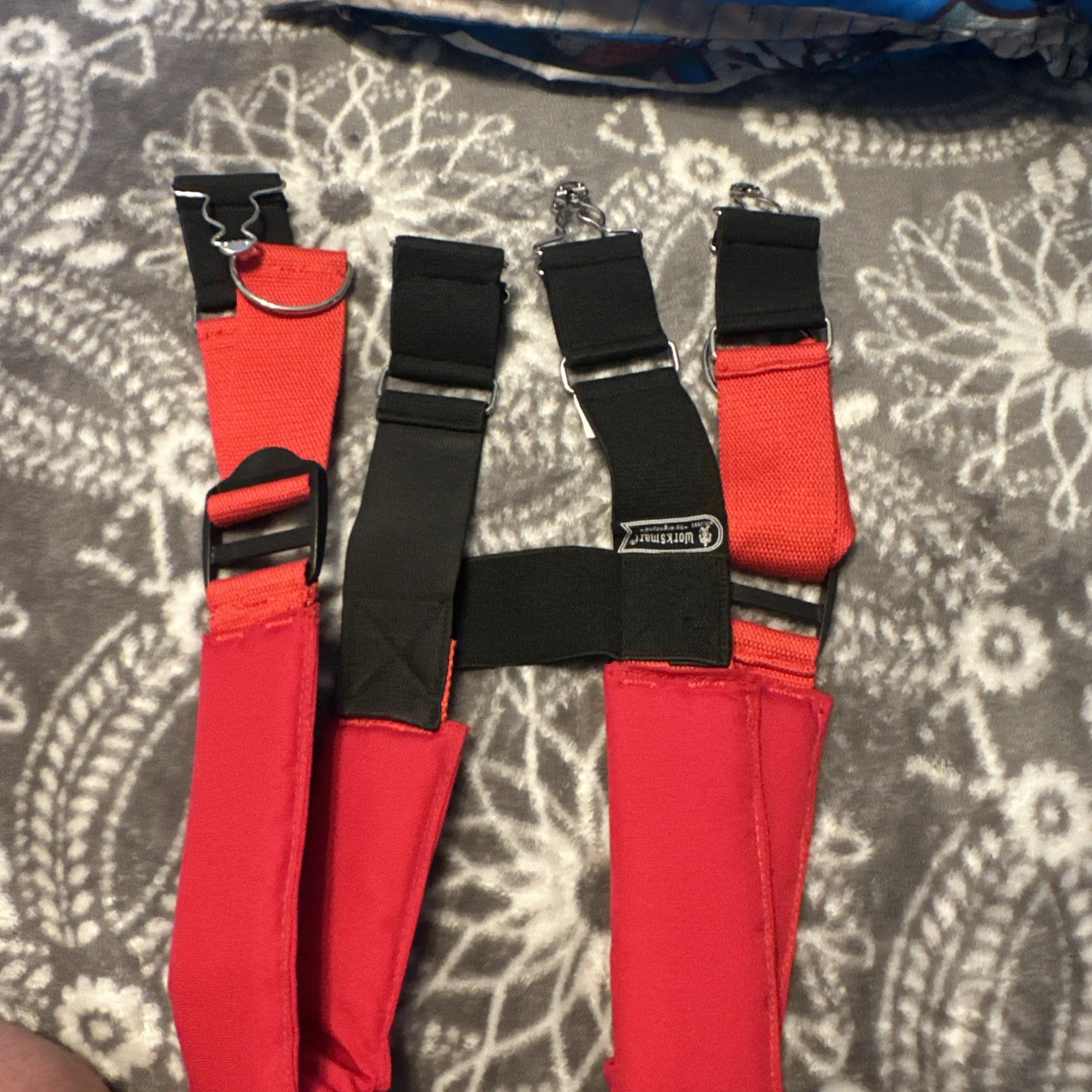 Arsenal GB5092 Suspenders w/ Quick Adj., 48″, Red and Black firefighting